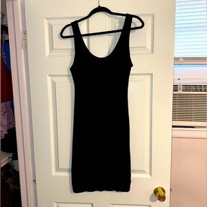 Black Cotton Bodycon - Size M